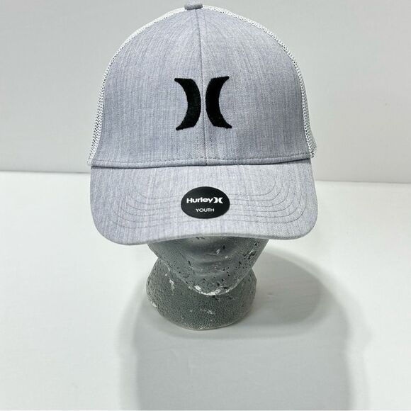 Hurley Youth Fitted Hat NWT Gray and Mesh - Picture 8 of 8